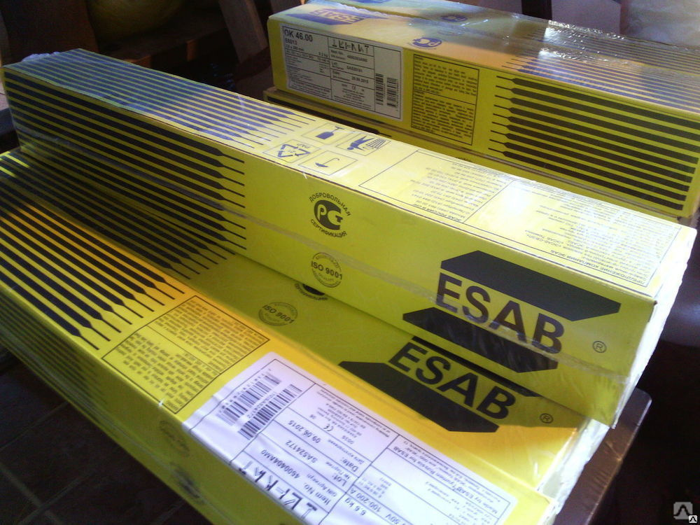 Электроды ESAB в упаковке